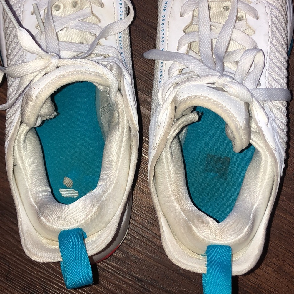 Size 7 Youth 7Y Jordan Brand Luka Doncic White and Blue Athletic Sneakers - Picture 10 of 14